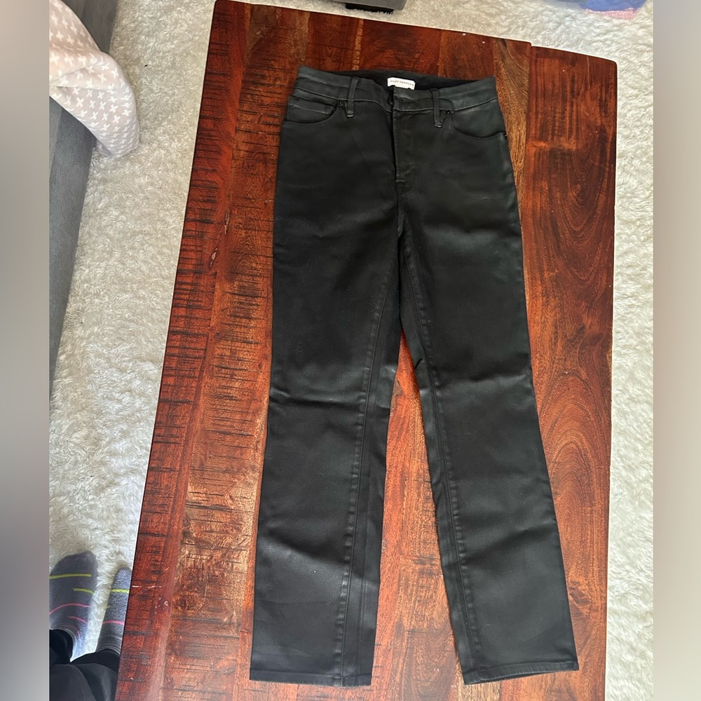 Good American good straight coated jeans